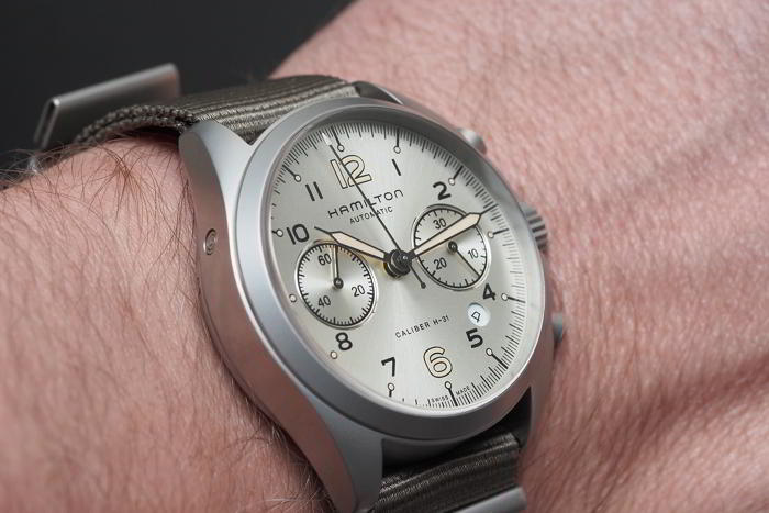 Đồng hồ đeo tay Phi Công Hamilton Khaki Pilot Pioneer Auto Chrono