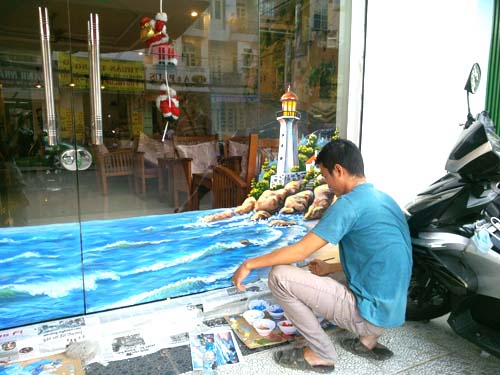 Tranh vẽ tường cafe tại thành phố Hồ Chí Minh